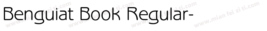 Benguiat Book Regular字体转换